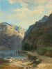 Laxenstrasse - Alexandre Calame — weergave van het kunstwerk