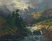 Souvenir de Handeck, orageachtige tijden - Alexandre Calame — weergave van het kunstwerk