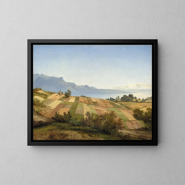 Zwitsers landschap - Alexandre Calame — ingelijst kunstwerk aan de muur
