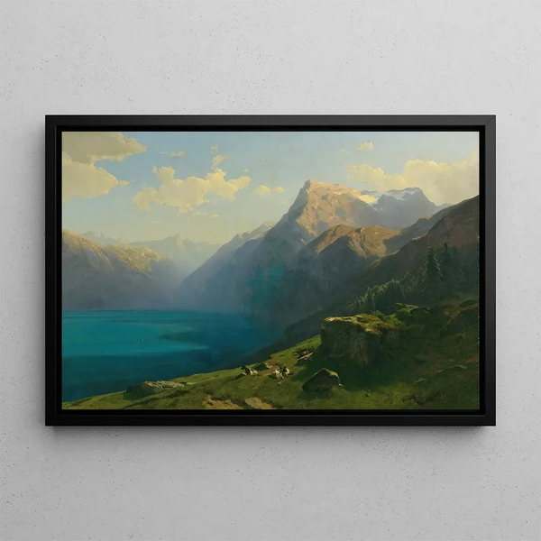 Alexandre Calame - View Of Lake Lucerne From Seelisberg.webp
