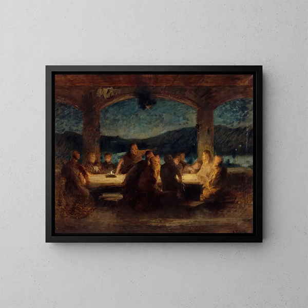 Het Laatste Avondmaal - Alexandre Falguière — ingelijst kunstwerk aan de muur