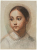 Hoofd van een jonge vrouw - Alexandre Hesse — weergave van het kunstwerk
