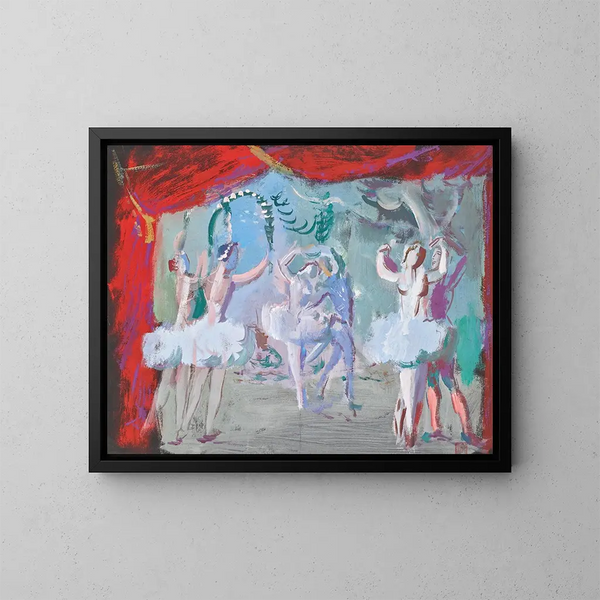 Danseuses de ballet - Alexandre Iacovleff — ingelijst kunstwerk aan de muur