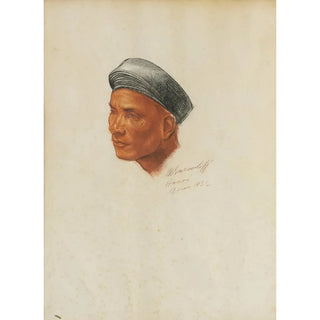 Alexandre Jacovleff - Portrait of A Vietnamese Man.webp