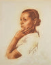 Portret van Irène Andreeva - Alexandre Iacovleff — weergave van het kunstwerk