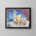 van Muzikanten en straatdansers in Capri - Alexandre Iacovleff — ingelijst kunstwerk aan de muur
