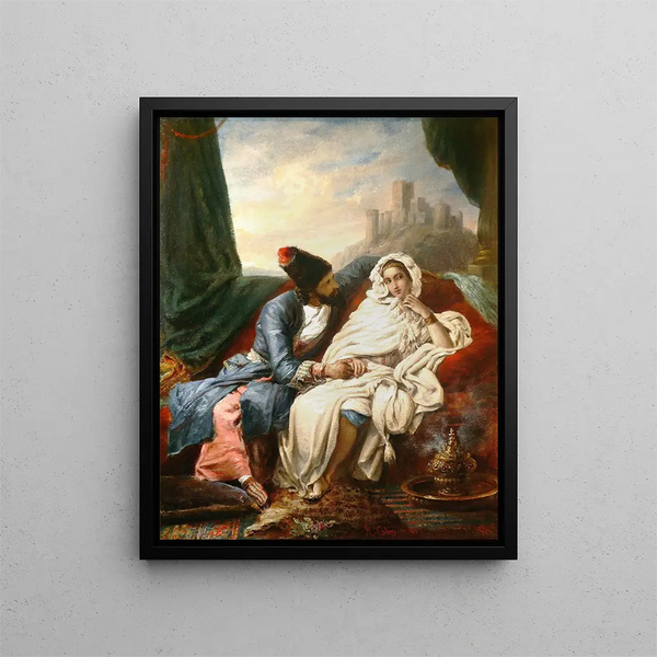 Alexandre Marie Colin - La Belle Orientale Et Le Cosaque.webp