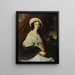 portret van Eugénie Gabrielle Barbou des Courières barones Rivet - Alexandre Marie Colin — ingelijst kunstwerk aan de muur