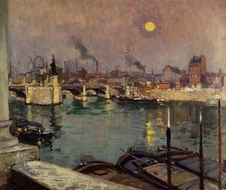 Alexandre Nozal - Le Pont de Grenelle vu de la maison de lartiste quai LouisBlriot actuels 15me et 16me arr.webp