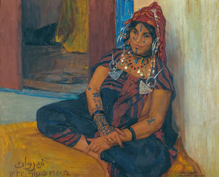 Moubarak in Kairouan - Alexandre Roubtzoff — weergave van het kunstwerk