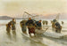 Pêche à la Crevette en Normandie - Alexei Danilovich Kivshenko — weergave van het kunstwerk