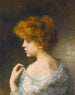 Young Girl with Red Hair - Alexei Harlamoff — artwork view
