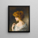 Young Girl with Red Hair - Alexei Harlamoff — framed artwork on a wall