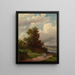 Route au bord de la Volga - Alexei Kondratievich Savrasov — framed artwork on a wall