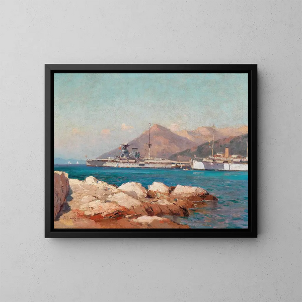 van Britse slagschepen - Alexei Vasilievich Hanzen — ingelijst kunstwerk aan de muur
