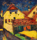Gele huizen - Alexej von Jawlensky — weergave van het kunstwerk