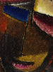 Kleine abstracte kop kunstdruk - Alexej von Jawlensky — weergave van het kunstwerk