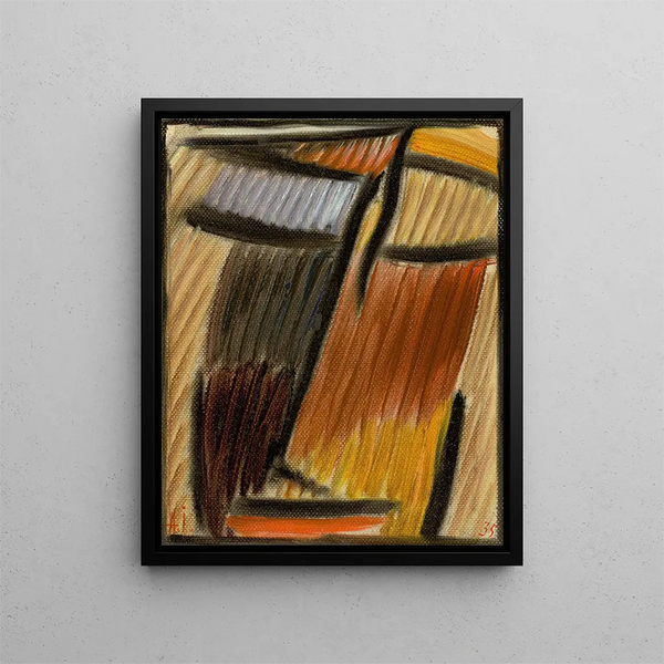 Meditatie - Alexej von Jawlensky — ingelijst kunstwerk aan de muur