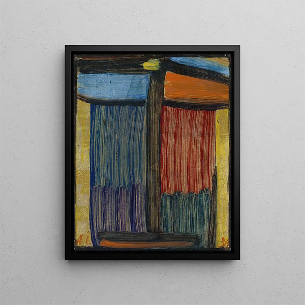 Meditatie op gouden achtergrond - Alexej von Jawlensky — ingelijst kunstwerk aan de muur