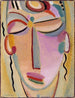 Meditatie van het mystieke hoofd - Alexej von Jawlensky — weergave van het kunstwerk