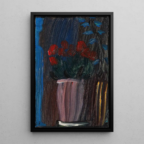 Reproductie van het schilderij Natuurstudie met cyclamen in bloei - Alexej von Jawlensky