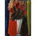 Reproductie van het schilderij Natuurstilleven bloemen in een witte vaas - Alexej von Jawlensky