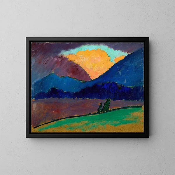 Zomeravond in Murnau - Alexej von Jawlensky — ingelijst kunstwerk aan de muur