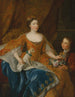 Augusta Marie Jeanne de Baden-Baden hertogin van Orléans - Alexis Simon Belle — weergave van het kunstwerk