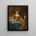 Augusta Marie Jeanne de Baden-Baden hertogin van Orléans - Alexis Simon Belle — ingelijst kunstwerk aan de muur