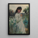 Reproductie van het schilderij Jonge vrouw in een tuin - Alfred Augustus Glendening