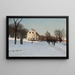 Winter at Skeppsholmen, Stockholm - Alfred Bergström — framed artwork on a wall