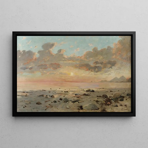 Alfred Casile - Bord de mer soleil levant.webp