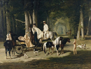 Alfred De Dreux - Monsieur et Madame Mosselman et leurs deux filles.webp