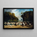 L'kunstdruk van de artillerie die kampeert in de tuin van de Tuileries eind september 1870 - Alfred Decaen — ingelijst kunstwerk aan de muur