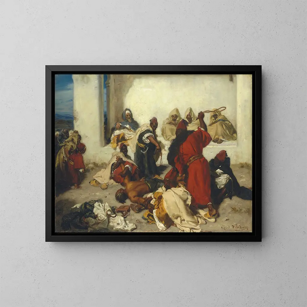De dief gevangen - Alfred Dehodencq — ingelijst kunstwerk aan de muur