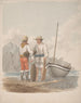 Batelier en Medianero van Garachico Tenerife - Alfred Diston — weergave van het kunstwerk
