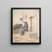 Broeder Franciscaan - Alfred Diston — ingelijst kunstwerk aan de muur