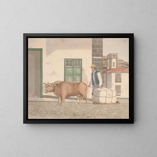 Sledge à marchandises - Alfred Diston — ingelijst kunstwerk aan de muur