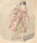 Een danseres - Alfred Edward Chalon — weergave van het kunstwerk