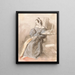 Studie van een slapende dame op een stoel - Alfred Edward Chalon — ingelijst kunstwerk aan de muur