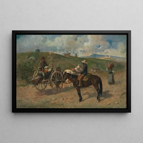 Alfred Friedlnder - Gesprch auf der Landstrae.webp