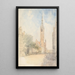 L'Hôtel de Ville de Dantzig - Alfred Gomersal Vickers — ingelijst kunstwerk aan de muur