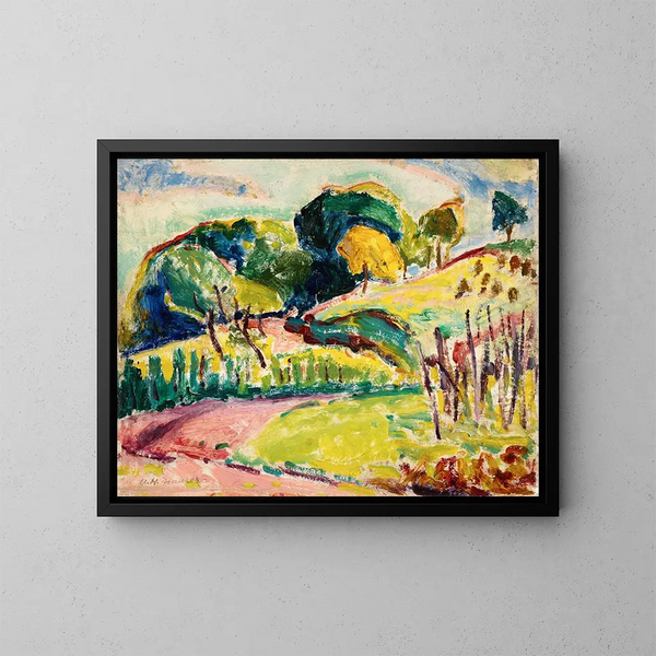 Heuvels - Alfred Henry Maurer — ingelijst kunstwerk aan de muur