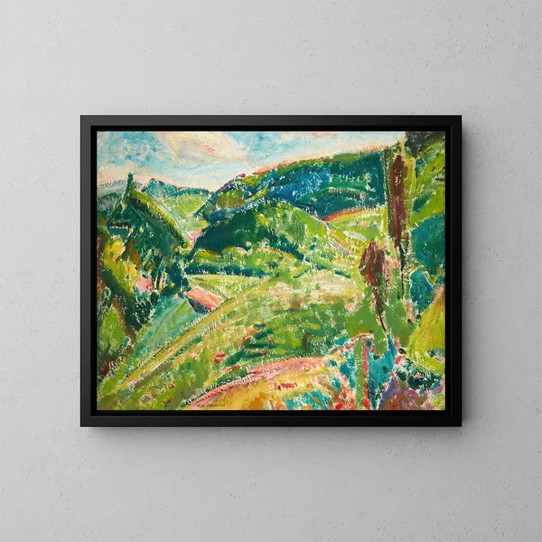 Landschap - Alfred Henry Maurer — ingelijst kunstwerk aan de muur