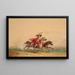 Vangen van wilde paarden met lasso - Alfred Jacob Miller — ingelijst kunstwerk aan de muur