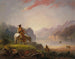 Zonsondergang op de Wind River - Alfred Jacob Miller — weergave van het kunstwerk
