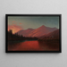 van zonsondergang op Silver Lake, Cottonwood Canyon, Utah - Alfred Lambourne — ingelijst kunstwerk aan de muur
