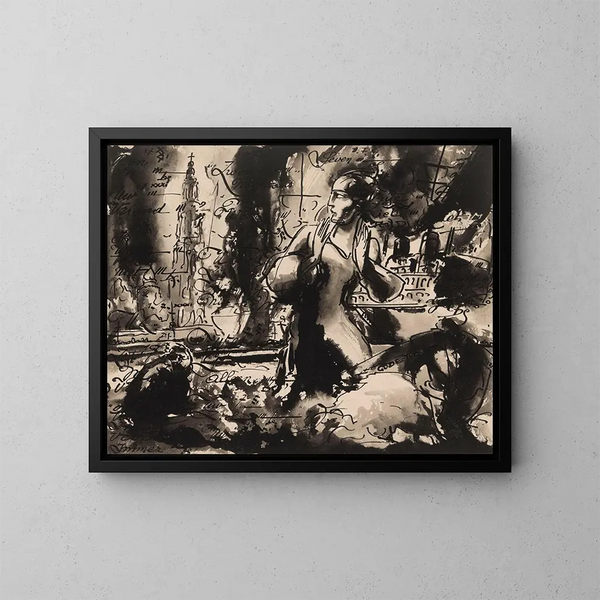 Verschijning - Alfred Ost — ingelijst kunstwerk aan de muur