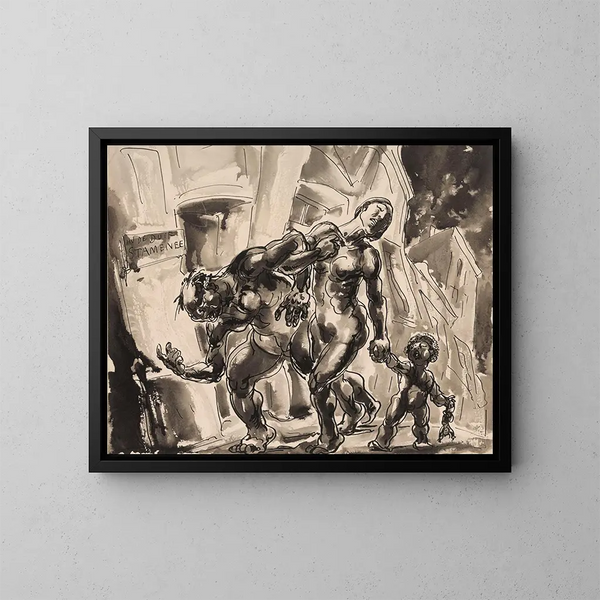 Le ivre - Alfred Ost — ingelijst kunstwerk aan de muur
