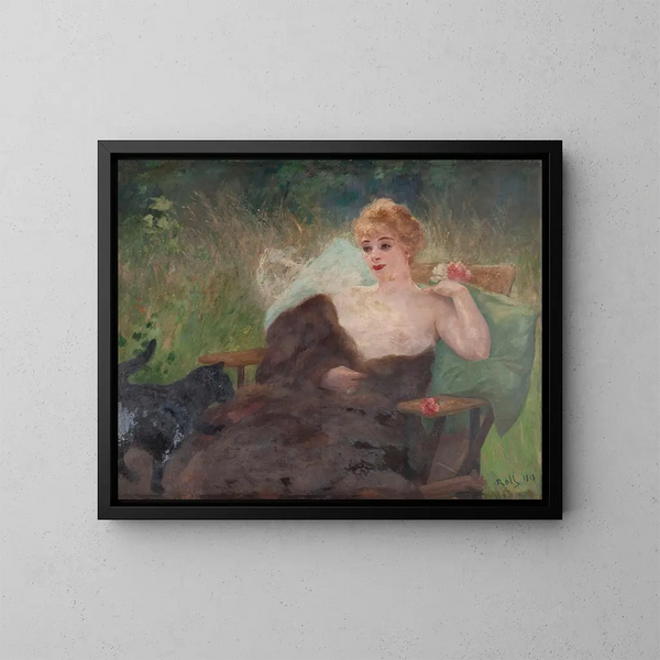 van het portret van Mlle Amlie Diterle uit 1913 - Alfred Philippe Roll — ingelijst kunstwerk aan de muur